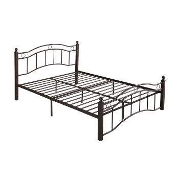 Queen Bouvardia Modern Contemporary Iron Bed - Christopher Knight Home