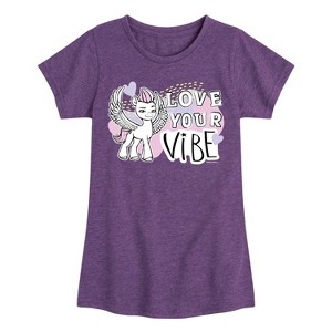 Girls' - My Little Pony - Love Your Vibe Fitted Short Sleeve Graphic T-Shirt - 1 of 4