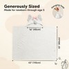 KeaBabies PlayPals Baby Towels with Hood for Girls, Boys, 100% Organic Soft Cotton Hooded Bath Towels for Newborn, Kids - 2 of 4