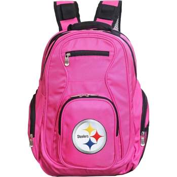 NFL Pittsburgh Steelers Premium 19" Laptop Backpack - Pink