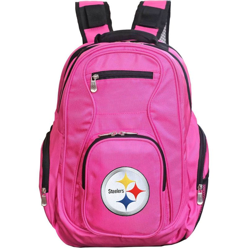 NFL Pittsburgh Steelers Premium 19&#34; Laptop Backpack - Pink, 1 of 2