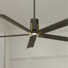 60" Minka Aire Modern Indoor Ceiling Fan with LED Light Remote Control Oil Rubbed Bronze Glass Shade for Living Room Kitchen Home - 2 of 4