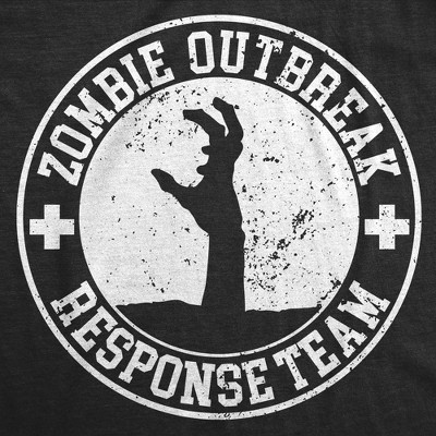 Мужские футболки Crazy Dog T-Shirts, Inc. Mens Funny T Shirts Zombie Outbreak Response Team Sarcastic Graphic Tee for Men - Crazy Dog Men's T Shirt Perfect Zombie Gift Black XL — фото 2
