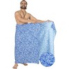 HAPPY BAY Men's Pareo Beach Wrap Bath Swim Sarong One Size Royal Leaves - 4 of 4