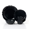 Lorren Home Trends 16 Piece Scalloped Edge Black Dinnerware - 2 of 4