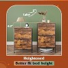 Nightstand with 2 Drawers, Bedside Furniture for Bedroom, College Dorm, End Table with Fabric Bins, Dormitory - 4 of 4