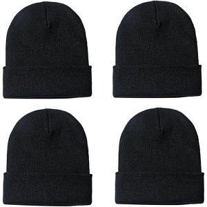 MSDC 1&2 Pack Beanie for Men Women Slouchy Beanie Hats Winter Knit Caps Soft Ski Hat Unisex - 1 of 4