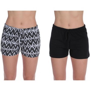 Just Love Women’s Pajama Shorts – Soft Cotton Lounge Sleep Shorts with Drawstring Waist - 1 of 4