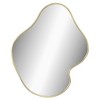 Aghana Digitals Gold Minimalist Wall Mirror - 23.6x19.7in Synthetic Glass & PVC, Elegant Glazed - 2 of 4