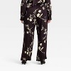 Women's Satin Pull-On Pants - A New Day™ - 2 of 3