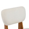 PAGED Modern Minimalist Accent Chair Set of 2 Living Room Chairs with Sturdy Wood Base Comfy Chair for Bedroom - 3 of 4