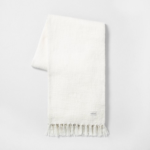 White tassel throw new arrivals