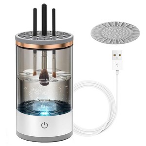 iMountek "3-in-1 Automatic Makeup Brush Cleaner & Dryer, USB Powered, Suitable for All Brush Types" White - 1 of 4