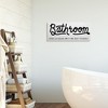Stupell Industries Seat Yourself Bathroom Sign Minimal Black White - 2 of 4