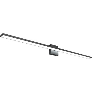 Runesay 48inch Modern LED Black Vanity Light 46W Frosted Aluminum for Bathroom Vanity Lighting Fixtures Cool White 6000K - 1 of 4