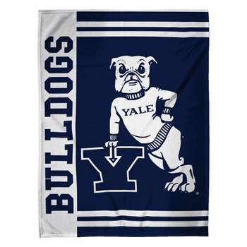 Sleep Squad Yale Bulldogs Handsome Dan Mascot 60 x 80 Raschel Plush Blanket