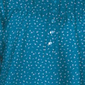 deep teal ditsy