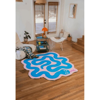 Lany Space Johann Banta Spiral Snake Design Rug