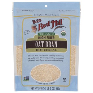 Bob's Red Mill Organic High Fiber Oat Bran Hot Cereal. - 1 of 2