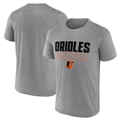 Mlb Baltimore Orioles Men's Gray Athletic T-shirt - S : Target