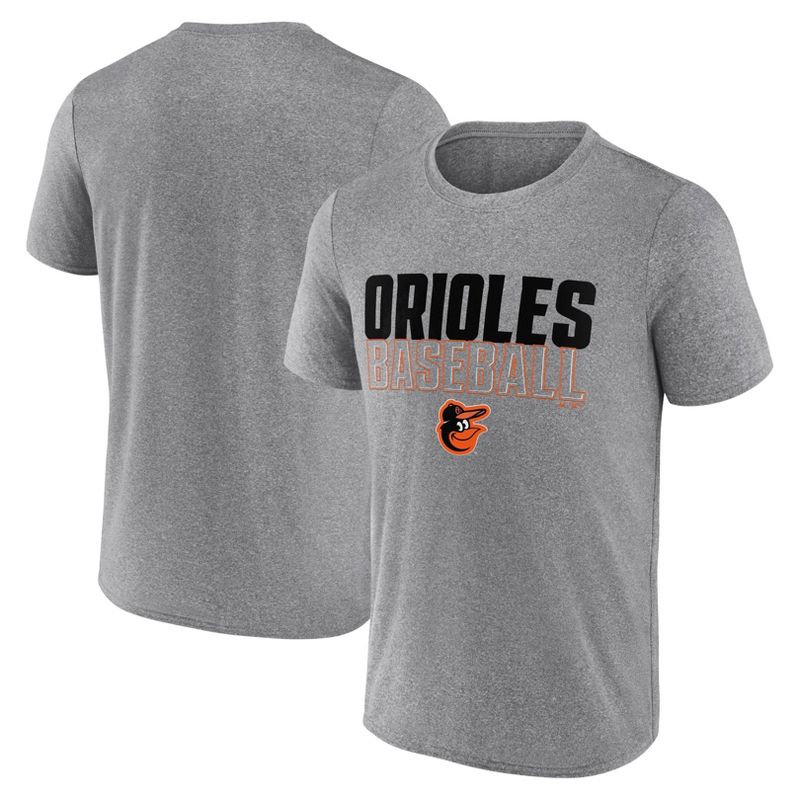 MLB Baltimore Orioles Men's Gray Athletic T-Shirt, 1 of 4