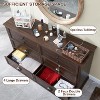 SinCiDo Farmhouse Dresser with 6 Drawer, 58" Wide Vertical Dresser, Drawers Organizer Closet, 2 Different Drawer Sizes for Living Room - 2 of 4