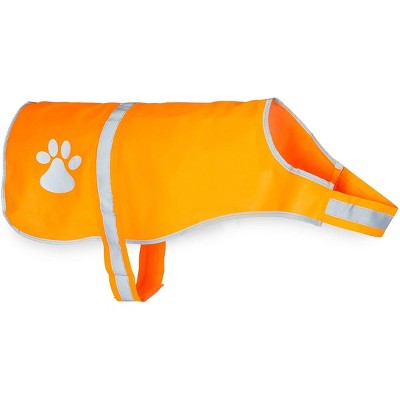 Okuna Outpost Reflective Dog Harness, Orange Safety Vest, Size Large