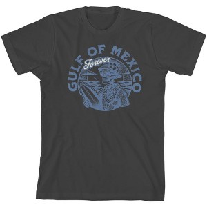 Gulf of Mexico Forever Vintage Skeleton Youth Crew Neck Short Sleeve Tee - 1 of 2