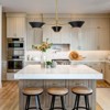 LLHZSY 3 - Light Classic / Traditional Dimmable Black Chandelier Adjustable Pendant Light With 3 Arms Lamp - 23.23" - 4 of 4