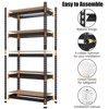 5 Tier Heavy Duty Storage Shelves, 30" x 12" x 60" / 48"x24"x72"/48'' x18'' x 72''/35" x 18" x 72" Adjustable Metal Shelving Unit - 4 of 4