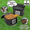 Mobile Dog Gear Pet Food Storage Containers (2 Pack, 5 Cups Each) Insulated Dog Food Travel Bag & Treat Carrier - Portable, Durable, Easy to Clean - 3 of 3