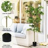 SKRAN Artificial Topiary Trees, Domestic Tung Tree, Ground Flower Decoration, Office Decoration, Artificial Green Plant,for Home,Office,Patio - 4 of 4