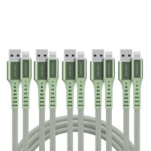 Nautica C65 Lightning To Usb-A Cable – MFi Certified, Premium Braided Design, Fast Charging & Data Transfer, Compatible with Apple, Samsung and More - 1 of 4