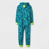 Kids' Christmas Tree Holiday Union Suit - Cat & Jack™ Green - image 2 of 4