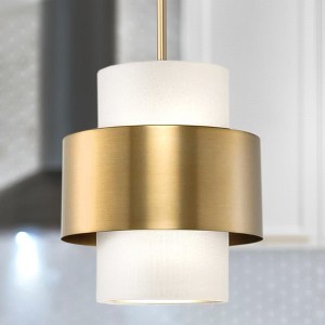 Urban Ambiance Luxury Modern Indoor Pendant,  11-1/4''H x 9-1/2"W x 9-1/2''D,  Brushed Bronze Finish, UHP4854 - 1 of 4
