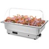 GustoWave 9 Qt Roll Top Chafing Dish Buffet Set,Food Warmer with 2 Half-Size Pan, Buffet Server with Soft Close Lid and Fuel Holder - 2 of 4