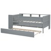 PAGED Twin Size Daybed Modern Wooden Bed Frame with Shelves and 2 Drawers for Bedroom and Living Room - 3 of 4