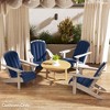 Outsunny Set of 4 Adirondack Chair Cushion, High Back Outdoor Chair Cushions with Ties - 2 of 4