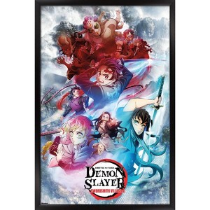 Trends International Demon Slayer: Swordsmith Village - Key Art 1 Framed Wall Poster Prints - 1 of 4