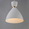 Maxim Lighting Carillon 1 - Light Pendant in  White/Satin Brass - 3 of 4