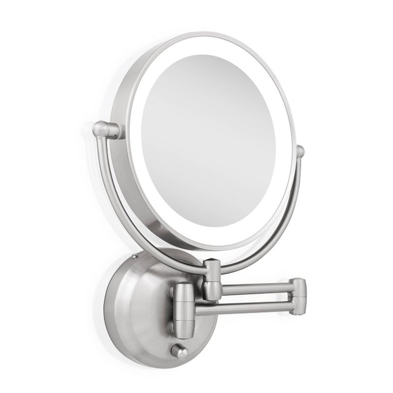 11" Round LED Wall Mount Powered by Battery or Adaptor Makeup Mirror - Zadro, 3 of 7