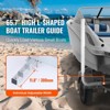 VEVOR Marine Trailer Guide Set, 60'' Flexibly Adjustable, Dual Rust-Resistant Steel Supports with PVC Covering, Ideal for Ski, Fishing - 3 of 4