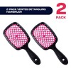 Trending Now 2-Pack Vented Detangling Hairbrush for Wet & Dry Hair, Lightweight Anti-Static Paddle Comb - 2 of 4