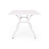 Christopher Knight Home Phoenix Traditional Outdoor Aluminum Rectangular Dining Table - 4 of 4
