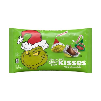 Hershey's Kisses Holiday Milk Chocolate Grinch Foils - 9.5oz