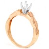 Pompeii3 1/5ct Pave Diamond Heirloom Ring 14K Rose Gold - 3 of 4