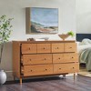 Saracina Home Stiva Classic Mid Century Modern Horizontal 6 Drawer Dresser Caramel - 2 of 4