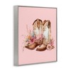Stupell Industries Floral Pink Cowgirl Boots, 24" x 30" - 3 of 4