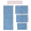 Bell Flower Collection Tufted Bath Rugs, Extra Soft and Absorbent, Non-Slip Bath Mats, Machine Washable Bathroom Mats, 4 Pcs Set with Runner, Sky Blue - 3 of 4