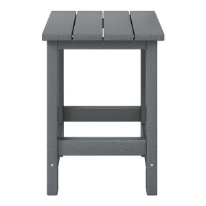 WestinTrends Malibu Kids Outdoor Patio Furniture HDPE Adirondack Square Side Table - 1 of 4